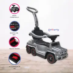 MERCEDES BENZ - Correpasillo a Batería 2 en 1 para Niños »AMG SIX» Gray