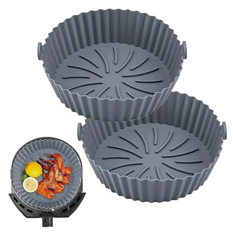 Bandeja Molde Silicona Antiadherente Freidora Air Fryer Pack