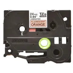 BROTHER - CINTA TZEB51 BLACK ON FLUORESCENT ORANGE 1 24MM