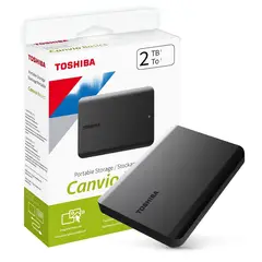 TOSHIBA - Disco Duro Externo Canvio Basics Usb 3.0 Negro 2 Tb