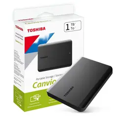 TOSHIBA - Disco Duro Externo Canvio Basics Usb 3.0 Negro 1 Tb