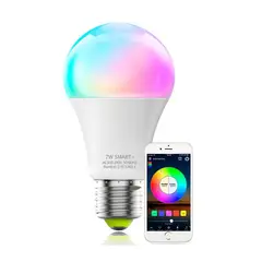 GENERICO - Magiclight Foco Inteligente Smart Wifi Multicolor Rgb Led 7w 1pc