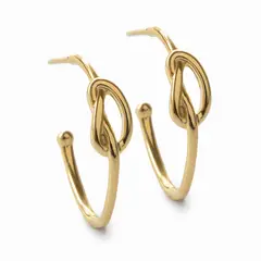 AMBAR JOYERIA - Argolla Nudito 2 Golden LAMINADO EN ORO