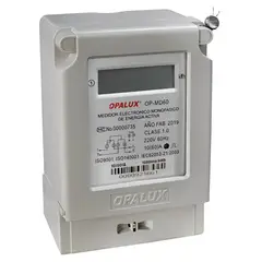 OPALUX - Medidor de Energía Monofásico Digital 220V OP-MD60