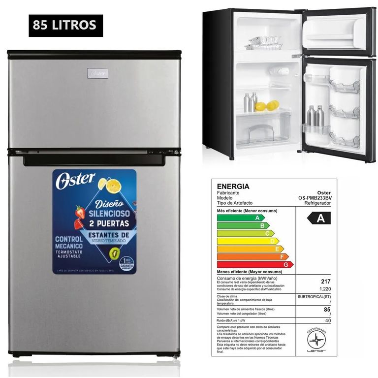 Frigobar 85L OS-PMB233BV Silver