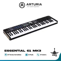 ARTURIA - KEYLAB ESSENTIAL 61 MK3 (NEGRO) CONTROLADOR MIDI