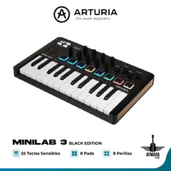 ARTURIA - MINILAB 3 BLACK CONTROLADOR MIDI