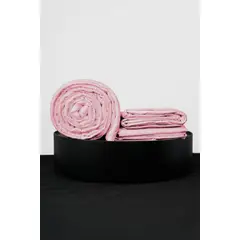 COBITEX HOME - Sábanas + Plumón Hipoalergénico + Funda Plumón King Rosado 100 Algodón