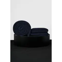 COBITEX HOME - Sábanas + Plumón Hipoalergénico + Funda Plumón 1.5 Plazas Azul Marino 100% Algodón