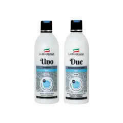 LA BRASILIANA - Pack - Shampoo UNO + Reacondicionador DUE Sin Sal
