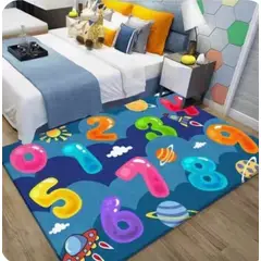 GENERICO - Alfombra tapete didáctico para niños base anti deslizante 80 x 120cm