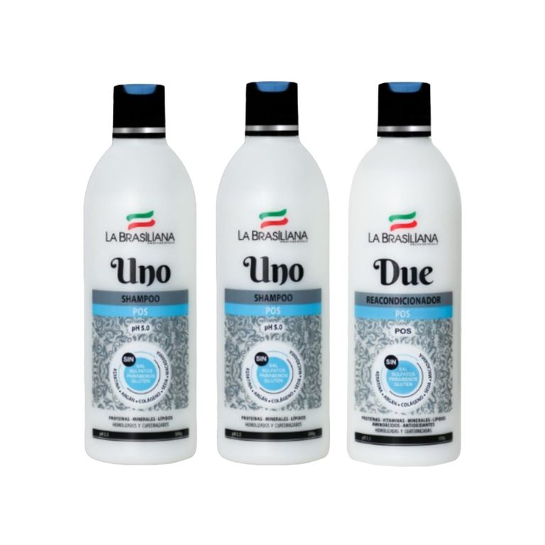Pack - 2 Shampoo UNO + Reacondicionador DUE