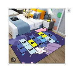 GENERICO - Alfombra tapete didáctico para niños base anti deslizante 80 x 160cm