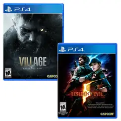 SONY - Resident evil village + Resident evil 5 ps4