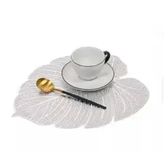 GENERICO - Individuales de Mesa Comedor 6 piezas Plateado de Calidad