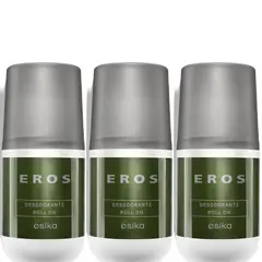 ESIKA - Pack x3 EROS desodorante roll on de 50ml