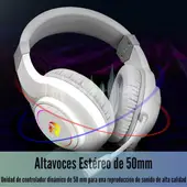 REDRAGON - - Audífono Hylas H260 RGB Multiplataforma - Blanco