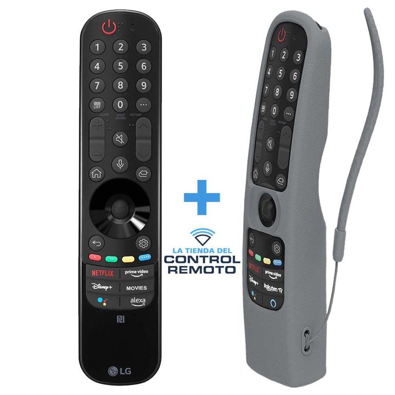 Control Magic Remote MR22 + Funda Gris