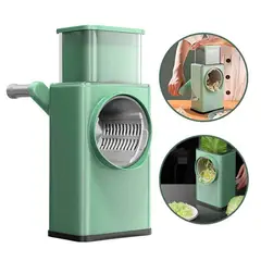 GENERICO - Picador Rayador Cortador Verdura Vegetales Queso 3 En 1