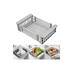 GENERICO - Escurridor Soporte Expandible de Fregadero para Platos Verduras Frutas