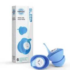 EAR PEACE - Tapones Antiruido Para Dormir Bien, Filtros de 30dB. 6 unidades - EARPEACE SLEEP