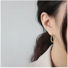 KAST PE - Aretes pendientes Mujer Modelo Steph - Dorados