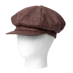 TODO GORROS PERU - Boina escocesa marron jaspeado unisex -