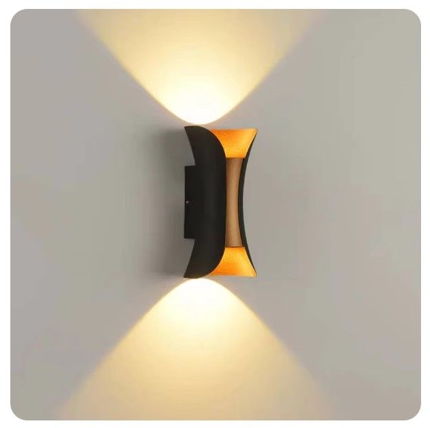 Lampara de Pared Led Aplique Dorado 10 w Luz Calida