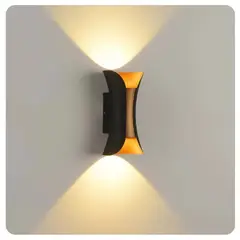 GENERICO - Lampara de Pared Led Aplique Dorado 10 w Luz Calida