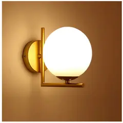 GENERICO - Lámpara de pared base recta dorado