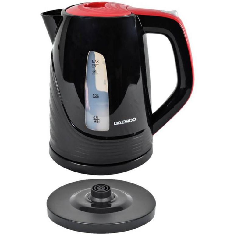 Hervidor inalámbrico inoxidable negro dek-1308 17l