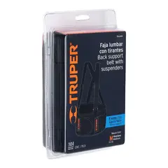 TRUPER - Faja con Tirantes Ajustable Talla M 14237