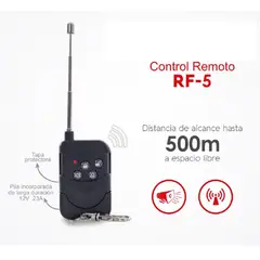 GENERICO - Control Remoto para panel alarma Linseg RF5 500 mtrs