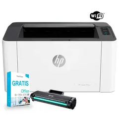 HP - Impresora 107W Láser WI-FI Monocromático