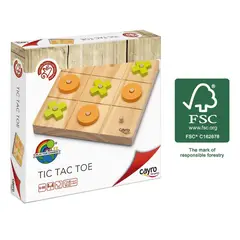 CAYRO - Juego de Mesa Tic-Tac-Toe de Madera FSC