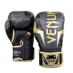 ALPHA GYM - Guantes de boxeo profesionales 12 Oz Venum Gris Dor Camufla