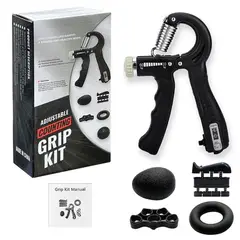 ALPHA GYM - Set de 5 Hand Grips Ejercitadores de manos, dedos