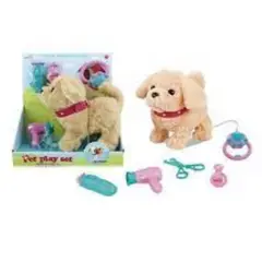 GENERICO - Perro de Peluche electrónico para Caminar con Correa de Control Remoto