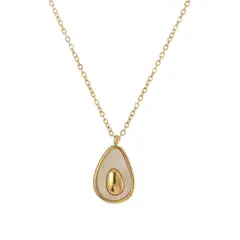 GENERICO - Collar para Mujer diseño de Palta - Elegancia - Acero titanio