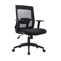 MOBELART - Silla de Oficina Ejecutiva Radius BN Negro möbelArt