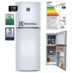 ELECTROLUX - Refrigeradora 138L Frost 2 Puertas Blanco ERT18G2HNW