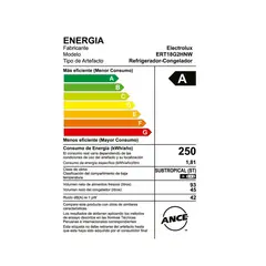 ELECTROLUX - Refrigeradora 138L Frost 2 Puertas Blanco ERT18G2HNW