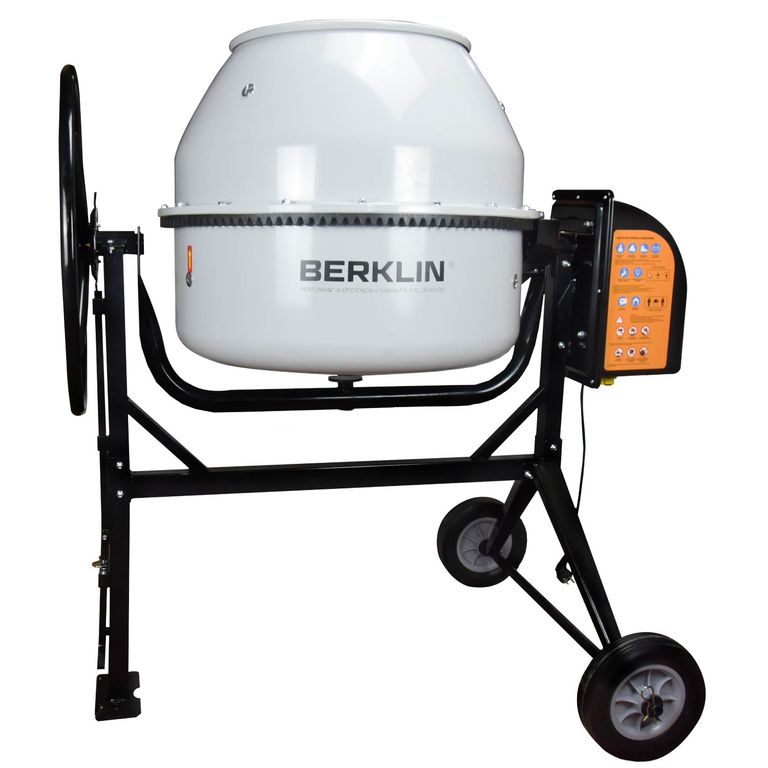 TROMPO MEZCLADOR DE CONCRETO DE 210L CON 3 PALETAS 1.4HP