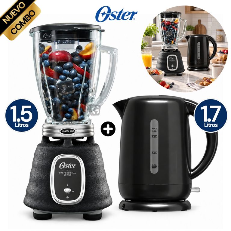 Combo Licuadora Serie Profesional BLSTBPST Hervidor BVSTKT3101