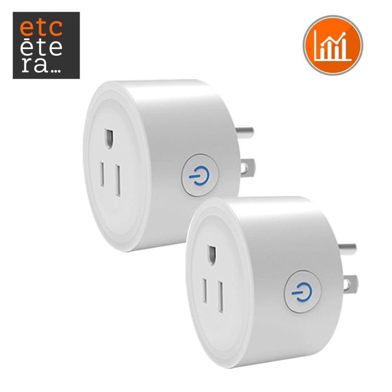 Enchufe inteligente 2da generación monitor de consumo Tuya pack x 2