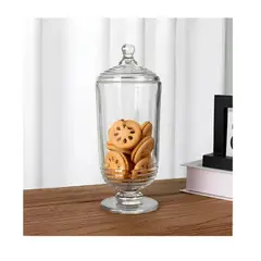 GENERICO - Bombonera de Vidrio Alta Dulcera Recipiente Multiuso