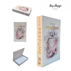 GENERICO - Libro Decorativo Tipo Baúl Coco Perfume