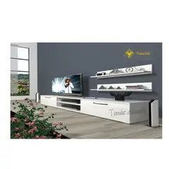 AMUEBLE - Centro de Entretenimiento * EUGENIO BLANCO* melamina 18MM