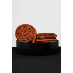 COBITEX HOME - Sábanas + Plumón Hipoalergénico + Funda Plumón 1 Plaza Ladrillo 100% Algodón