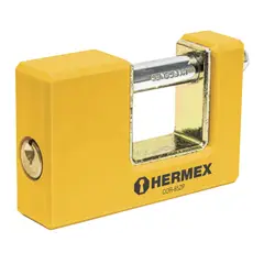 HERMEX - Candado antipalanca 85 mm cuerpo metálico,